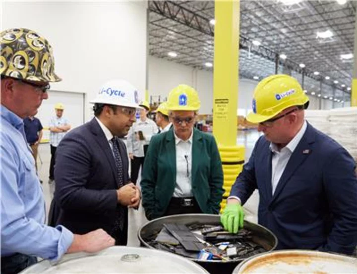 U.S. Secretary of Energy Jennifer Granholm and U.S. Senator Mark Kelly Visit Li-Cycle’s Lithium-Ion Battery Recycling Facility in Arizona