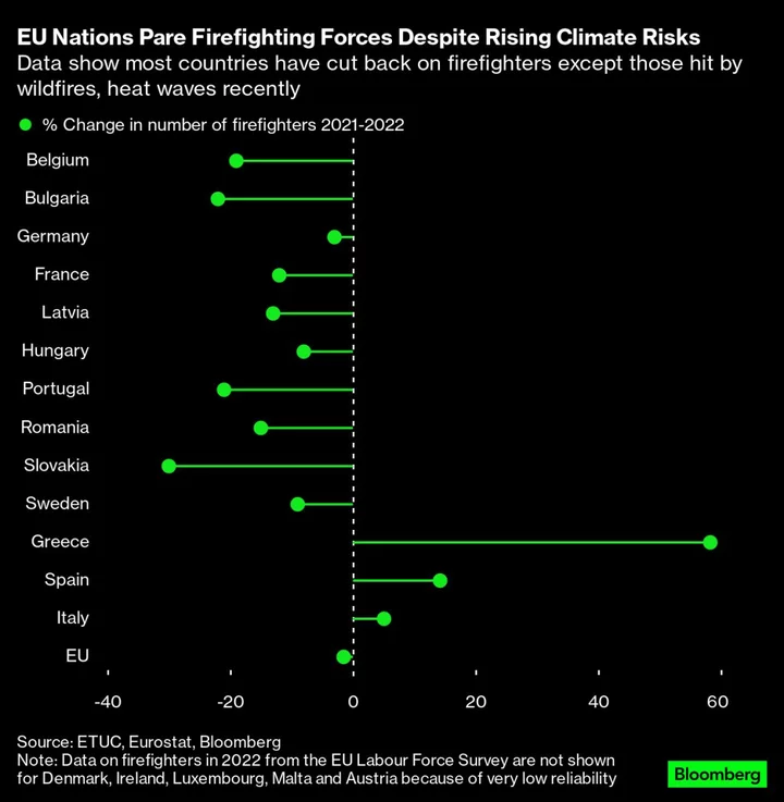 Europe Cuts Back on Firefighters Even as Blazes Ravage Continent