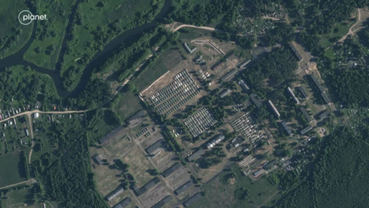 Satellite photos, reports suggest Belarus is building an army camp for Wagner fighters