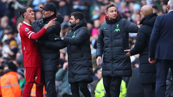 Jurgen Klopp breaks up Darwin Nunez and Pep Guardiola post-match spat