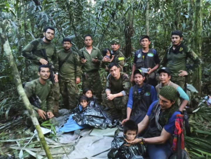 4 Indigenous children lost in jungle for 40 days after plane crash are found alive in Colombia