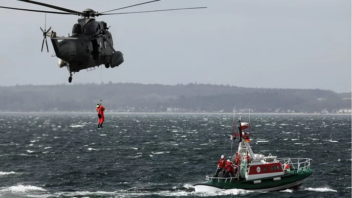 Heligoland: 'Several missing' after British ship sinks in North Sea