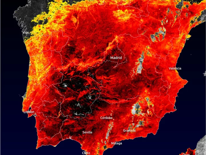 Killer Cerberus heatwave sweeping Europe turns heat maps black as health alerts issued