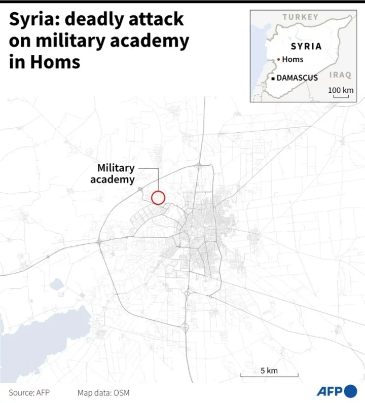 Drone attack kills 100 at Syria military academy as Turkey hits northeast