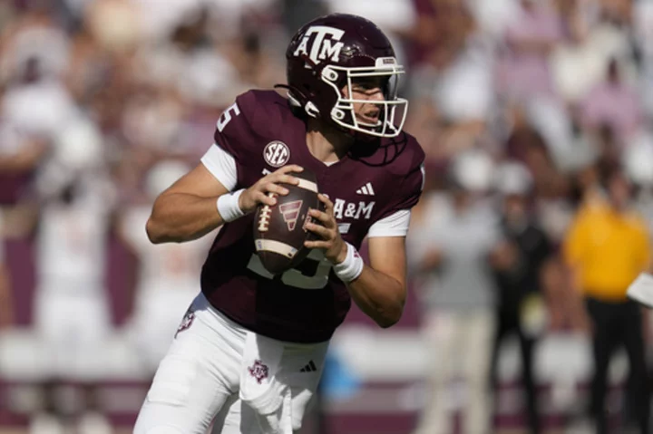 Weigman throws for 337 yards as Texas A&M routs Louisiana-Monroe 47-3