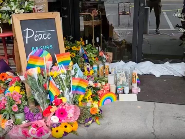 A woman in California was killed after an argument over a Pride flag hanging outside her clothing store, deputies say