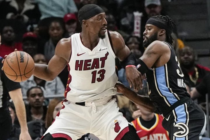 Adebayo scores 26 points as depleted Heat show off depth in 117-109 win over Hawks