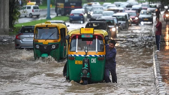 Flood warning in Delhi as rains batter north India